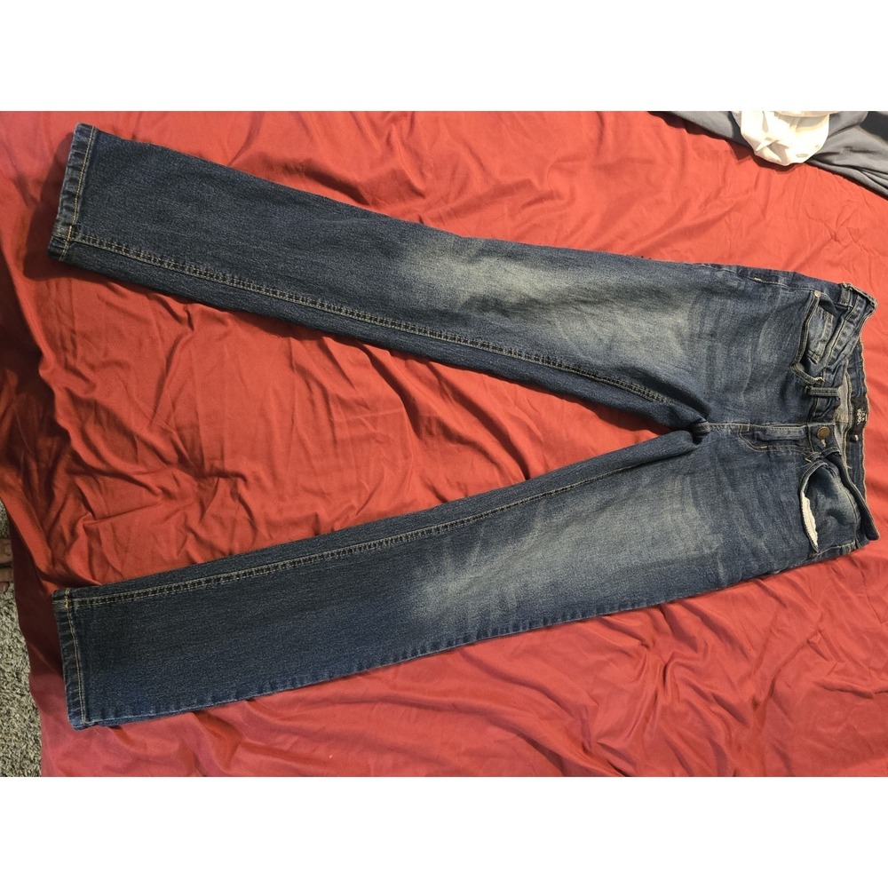 True Indigo Jeans Mens 30x32 Blue Straight Fit Denim Casual Pants